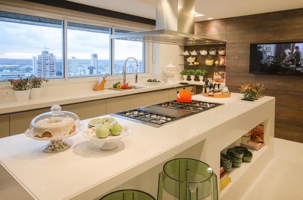 fotos de cozinhas modernas com ilha